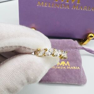 Melinda Maria Gold Ring with Silver Accents